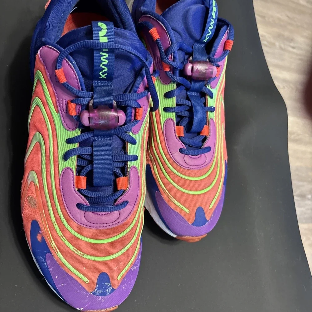 Nike Air Max 270 React ENG CD0113-600 Men's Size 10 Shoes Raspberry Ripple